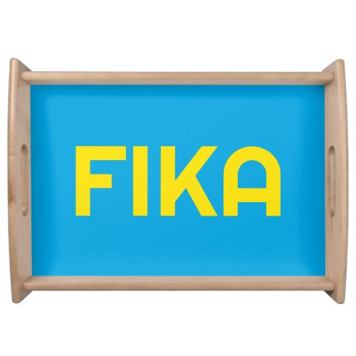 FIKA Bold Yellow and Blue Serving Tray