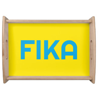 FIKA Bold Yellow and Blue Serving Tray
