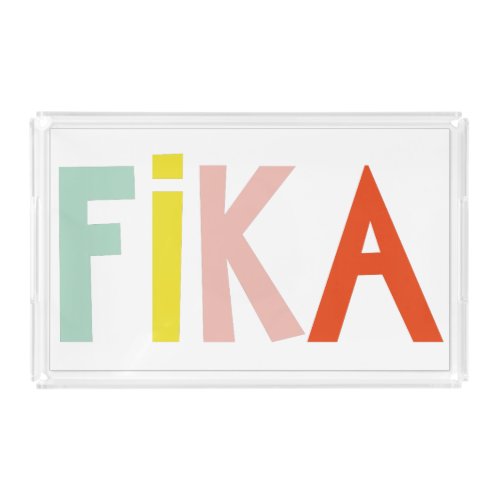 Fika Colors Acrylic Serving Tray