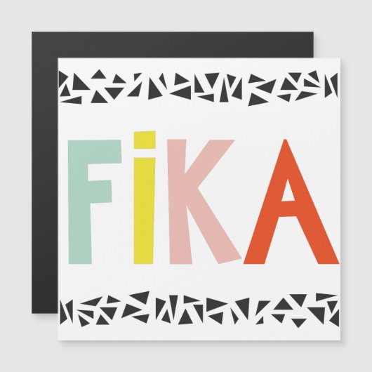 Fika Colors Magnetic Card (Front/Back)