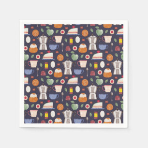 Fika (Eclipse) – Watercolor Pattern Napkins