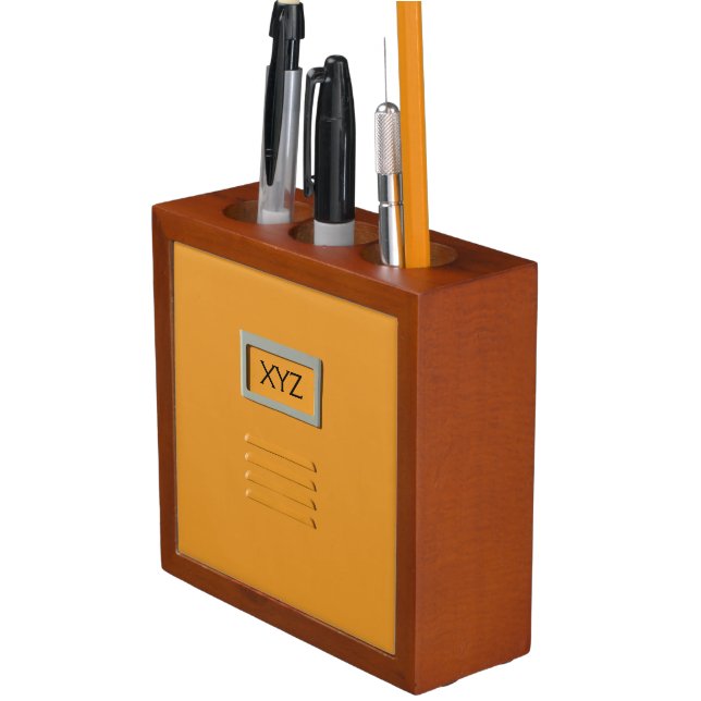 File Cabinet custom monogram desk organizer (In Situ)