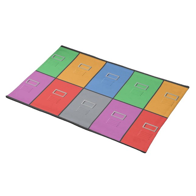 File Cabinets custom placemat (On Table)