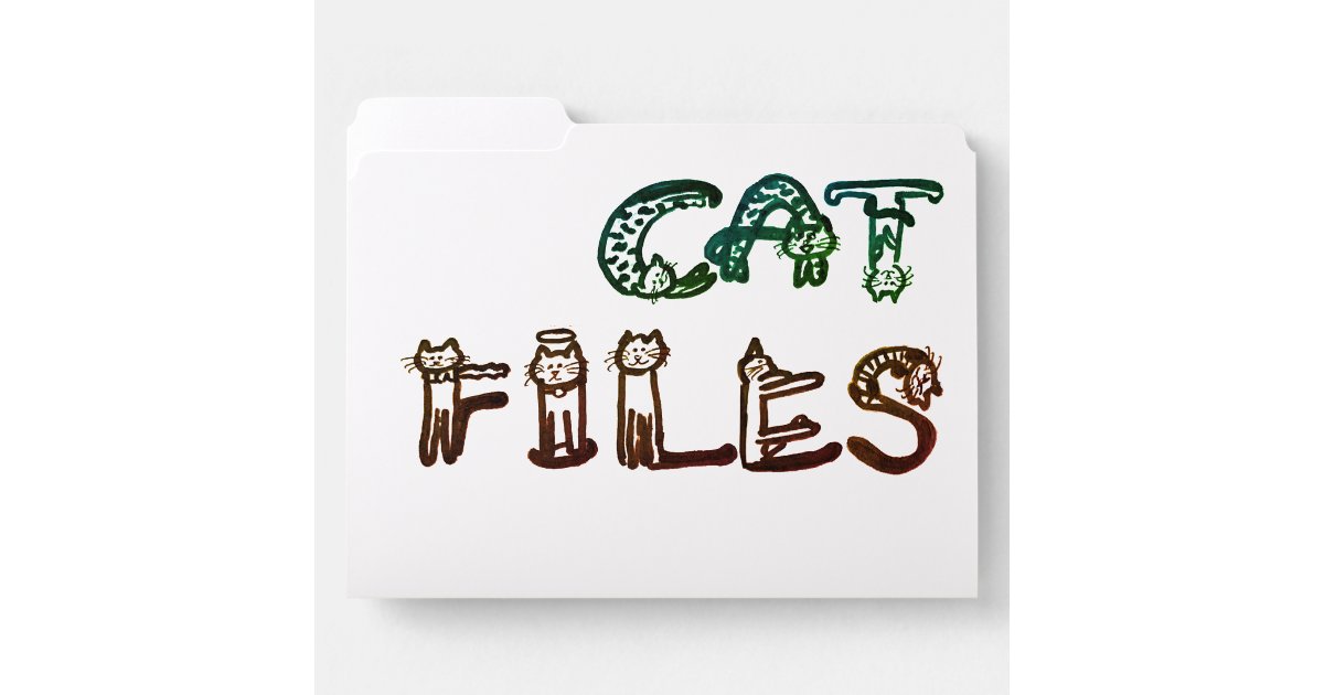 File Folder Cat File Folders - Cat Files | Zazzle