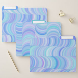 File Folders - Cool Blue Curves