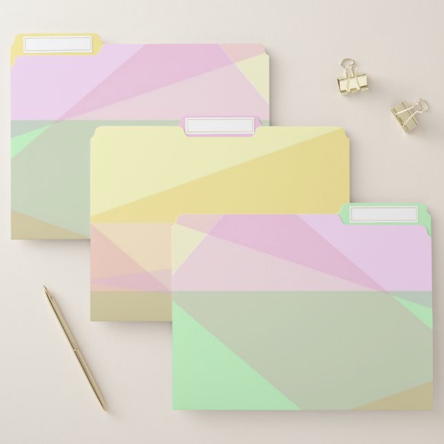 File Folders - Floral Pastels (Set)