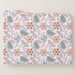 File Folders Floral pattern in boho style