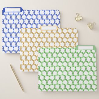 File Folders - Interlocking Rings Three Colors