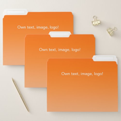 File Folders Orange _ White