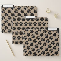 File Folders - Puppy Paw Prints