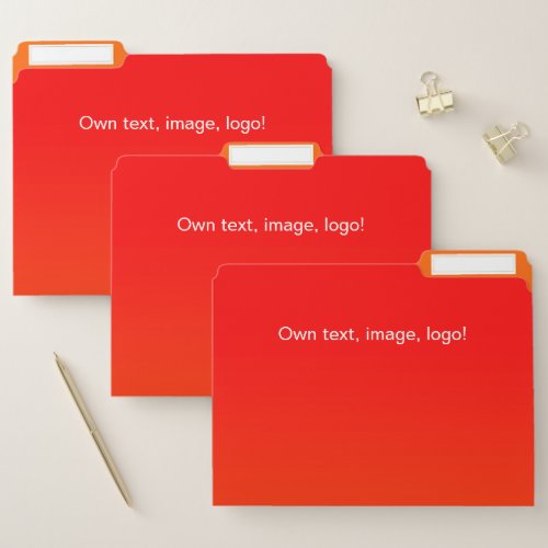 File Folders Red _ Orange