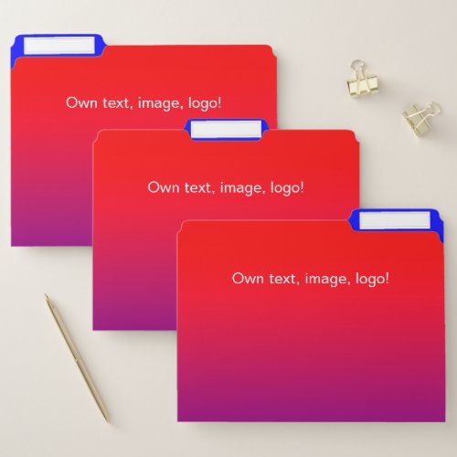 File Folders Red _ Royal Blue