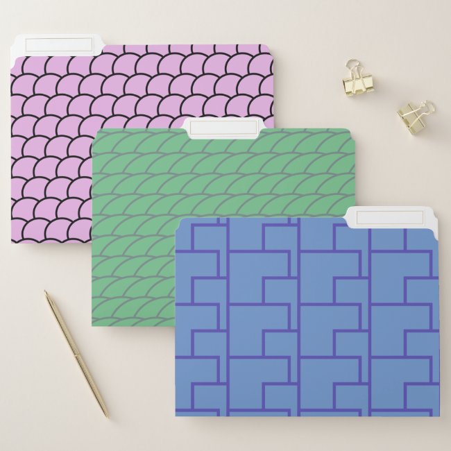 File Folders - Tiled Shapes