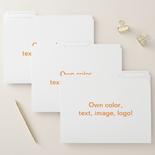 File Folders uni White _ Own Color