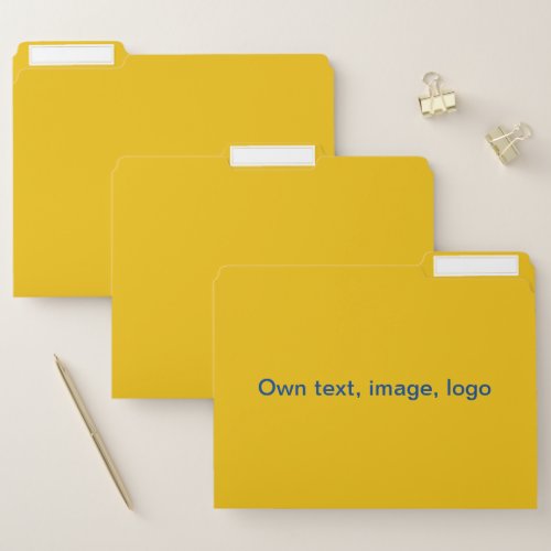 File Folders uni Yellow