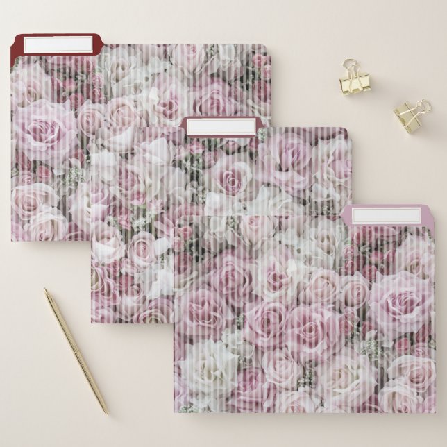 File Folders - Victorian Roses Collage (Set)