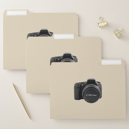 File Folders with Photo Camera