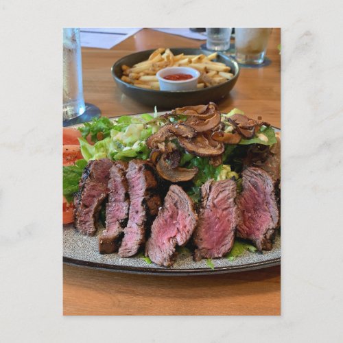 Filet Mignon Salad Food photography Foodie Postcard