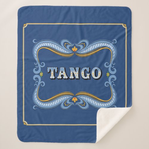 Filete Fileteado Porteo Argentine Tango Sign Sherpa Blanket