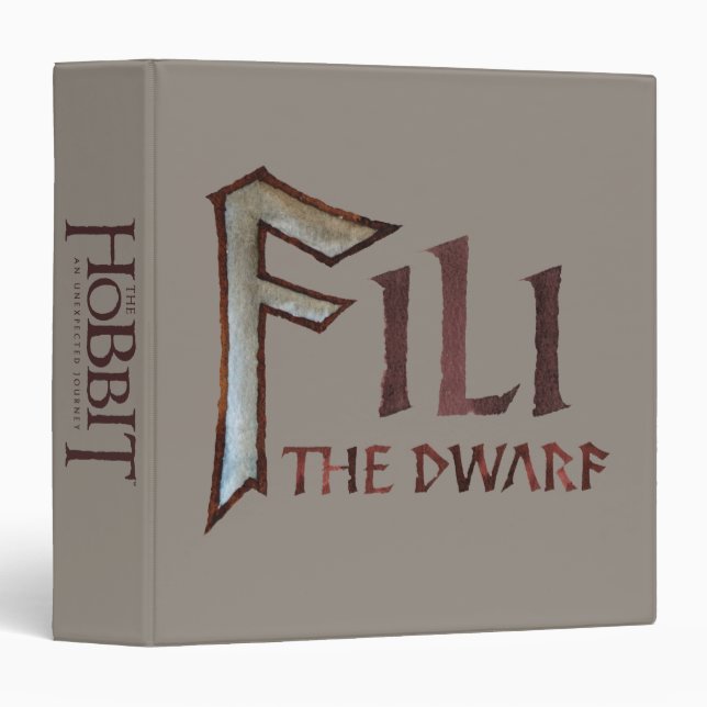 Fili Name 3 Ring Binder (Front/Spine)