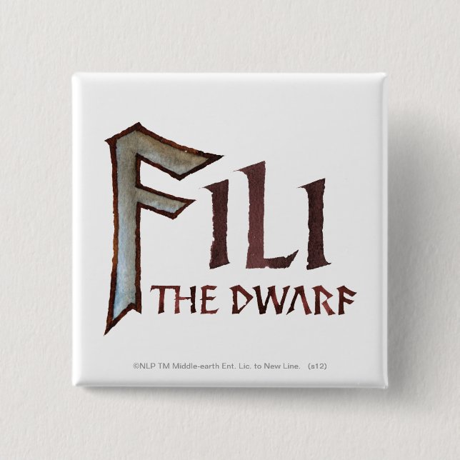 Fili Name Pinback Button (Front)