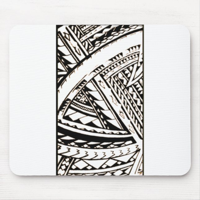 Fili Samoan Tribal art by Sku Mouse Pad (Front)