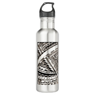 Fili Samoan Tribal art by Sku Stainless Steel Water Bottle