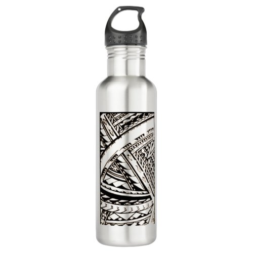 Fili Samoan Tribal art by Sku Stainless Steel Water Bottle