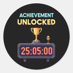 Filibuster Champion 2025 – Achievement Unlocked Classic Round Sticker