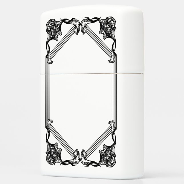 Zippo Filigree Design Black Matte Windproof Lighter