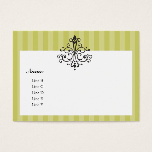 Customizable Filigree and Flourish Business Card Templates