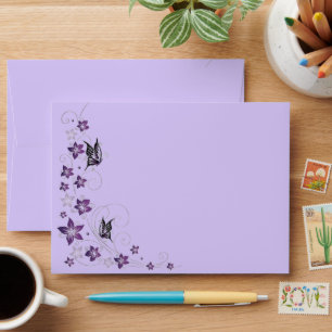 Filigree butterfly envelope