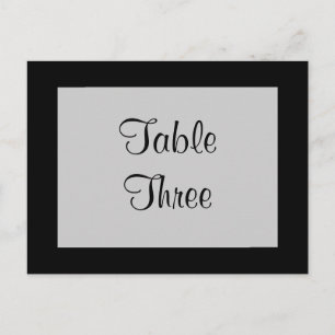 Filigree Butterfly Table Number (black)