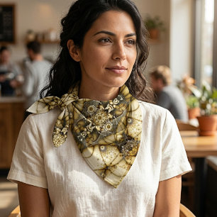 Filigree Fractal Mandala Geometric Bandana