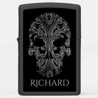 Filigree Goth Day of the Dead Skull 