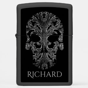 Filigree Goth Day of the Dead Skull Zippo Lighter
