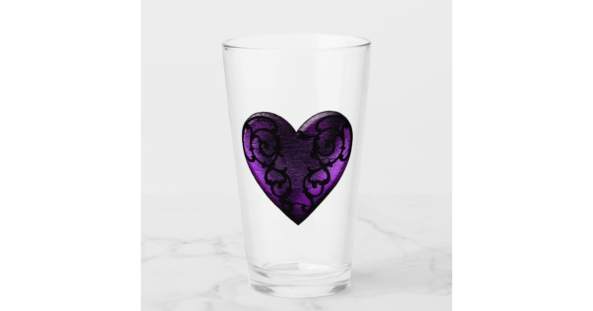 Hearts Beer Can Shaped Glasses 