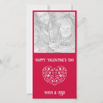 Filigree Heart Holiday Card by Cardgallery at Zazzle