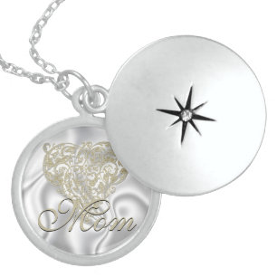 Filigree Heart Mother's Day Memory Necklace