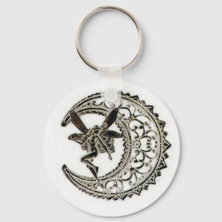 Filigree Moon Fairy Keychain