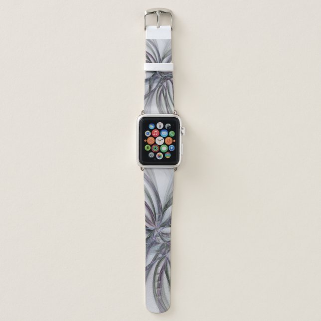 Filigree Motions Modern Abstract Swinging Fractal Apple Watch Band (Front)