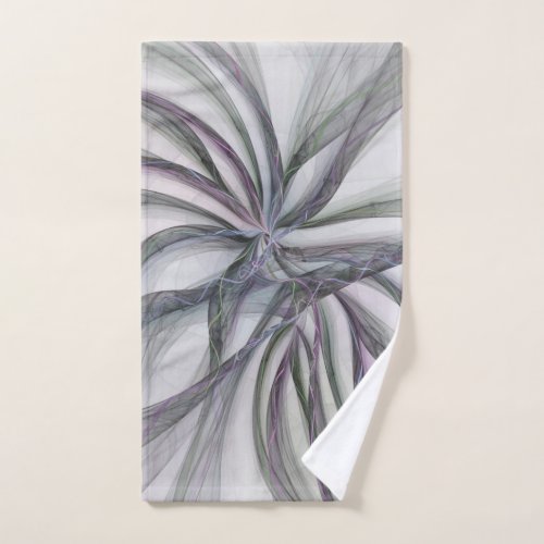 Filigree Motions Modern Abstract Swinging Fractal Hand Towel