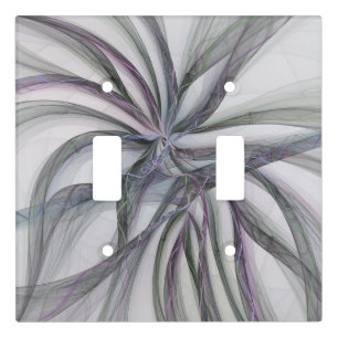 Filigree Motions Modern Abstract Swinging Fractal Light Switch Cover