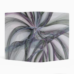 Filigree Motions Modern Abstract Swinging Fractal Mini Binder