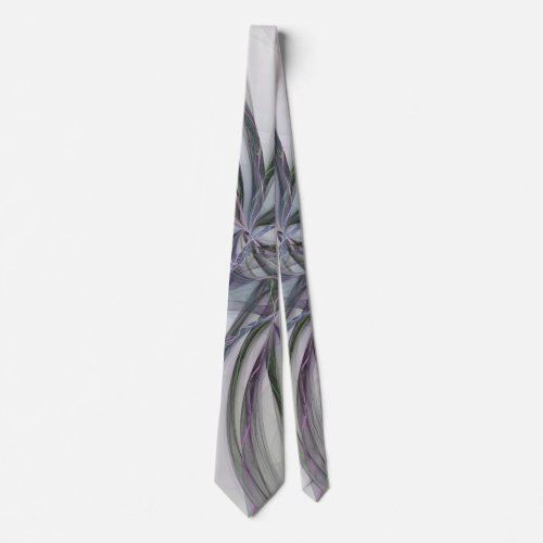 Filigree Motions Modern Abstract Swinging Fractal Neck Tie