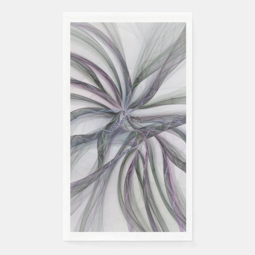 Filigree Motions Modern Abstract Swinging Fractal Paper Guest Towels