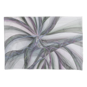Filigree Motions Modern Abstract Swinging Fractal Pillow Case