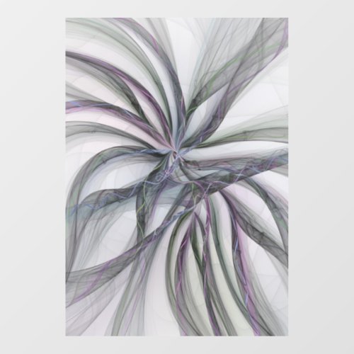 Filigree Motions Modern Abstract Swinging Fractal Window Cling