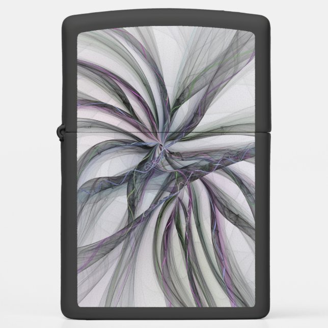 Filigree Motions Modern Abstract Swinging Fractal Zippo Lighter (Front)