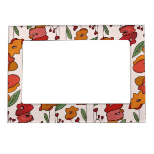 filigree poppy field magnetic frame